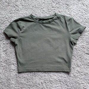 Cropped Crewneck Tee